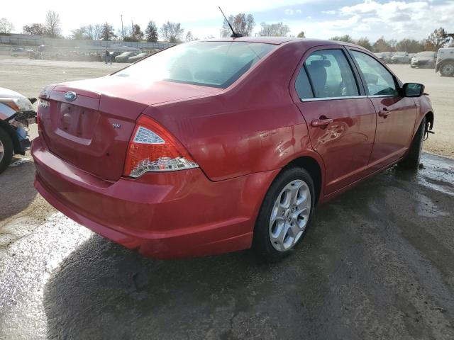 3FAHP0HA5AR431209 - 2010 FORD FUSION SE RED photo 3