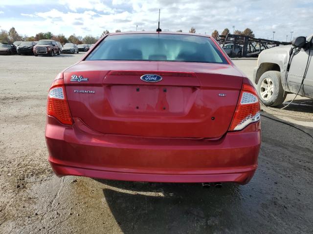 3FAHP0HA5AR431209 - 2010 FORD FUSION SE RED photo 6