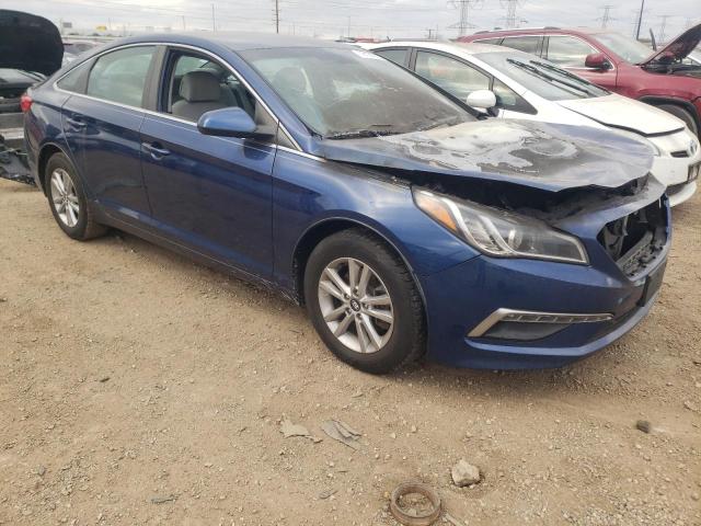 5NPE24AF4FH210705 - 2015 HYUNDAI SONATA SE BLUE photo 4