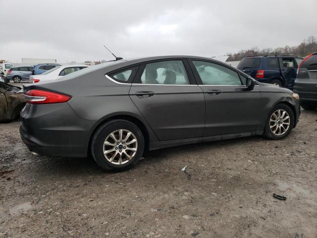 3FA6P0G70HR117507 - 2017 FORD FUSION S GRAY photo 3