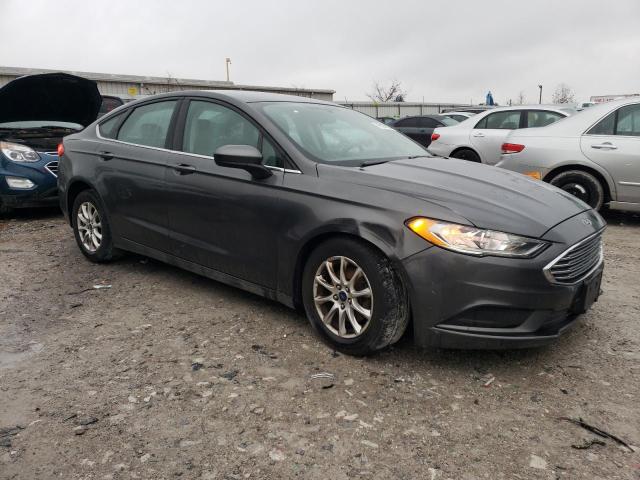 3FA6P0G70HR117507 - 2017 FORD FUSION S GRAY photo 4