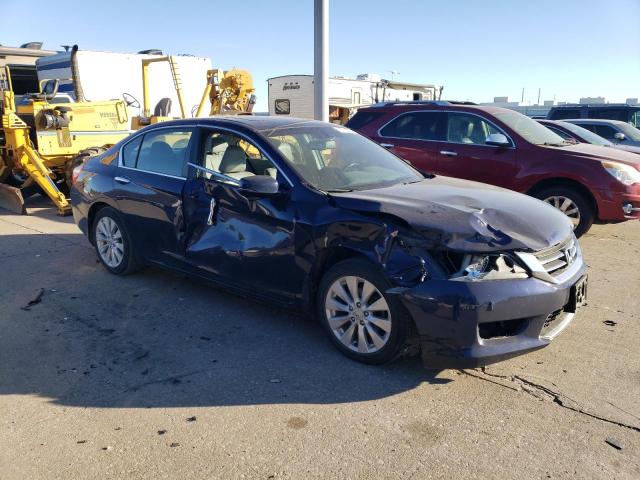 1HGCR2F89DA015111 - 2013 HONDA ACCORD EXL BLUE photo 4