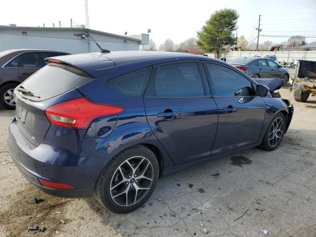 1FADP3M27HL346959 - 2017 FORD FOCUS SEL BLUE photo 3