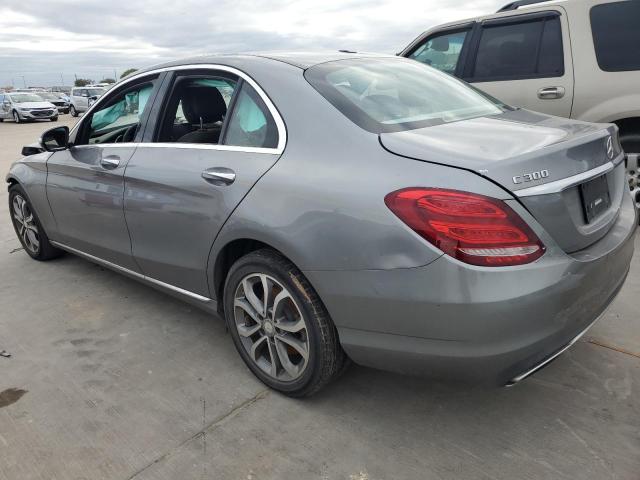 55SWF4JB3FU055700 - 2015 MERCEDES-BENZ C 300 GRAY photo 2