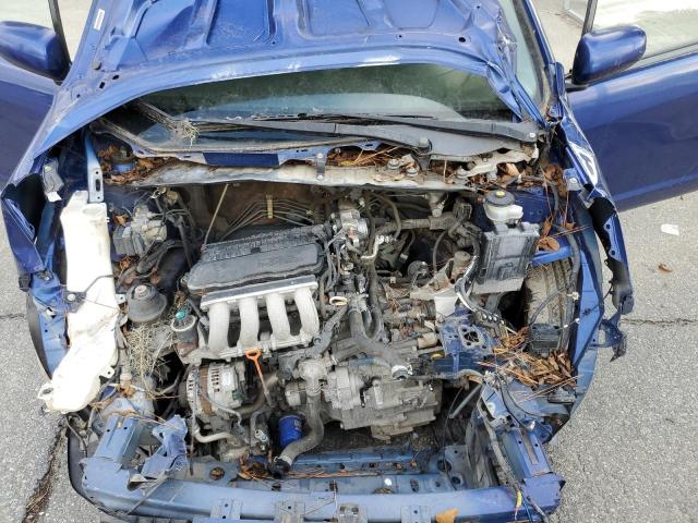 JHMGE8H46AC025005 - 2010 HONDA FIT SPORT BLUE photo 11