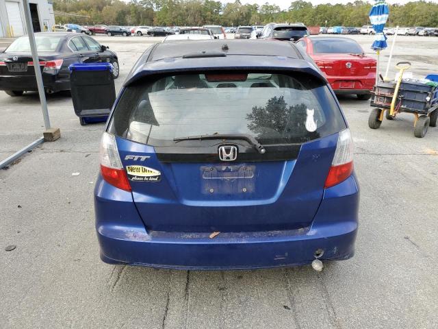 JHMGE8H46AC025005 - 2010 HONDA FIT SPORT BLUE photo 6