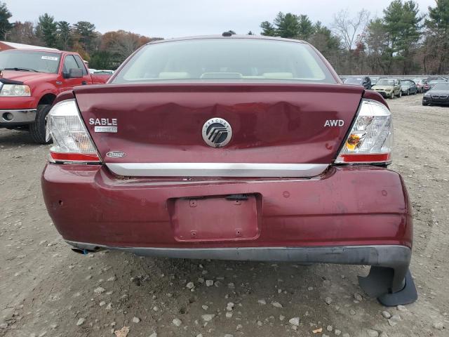 1MEHM43W58G626658 - 2008 MERCURY SABLE PREMIER RED photo 6