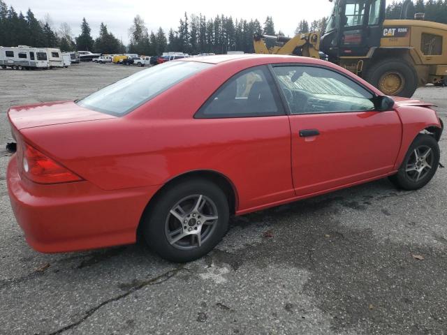 1HGEM22115L078564 - 2005 HONDA CIVIC DX VP Qırmızı foto 3