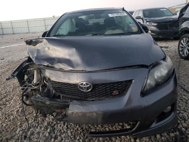 1NXBU40E69Z103375 - 2009 TOYOTA COROLLA BASE GRAY photo 5