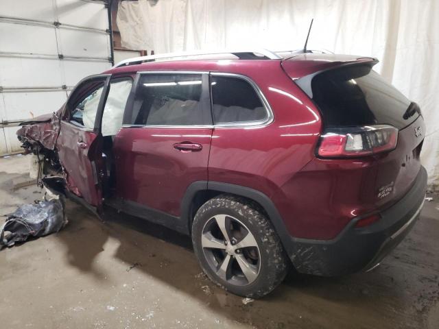 1C4PJMDN8KD179621 - 2019 JEEP CHEROKEE LIMITED MAROON photo 2