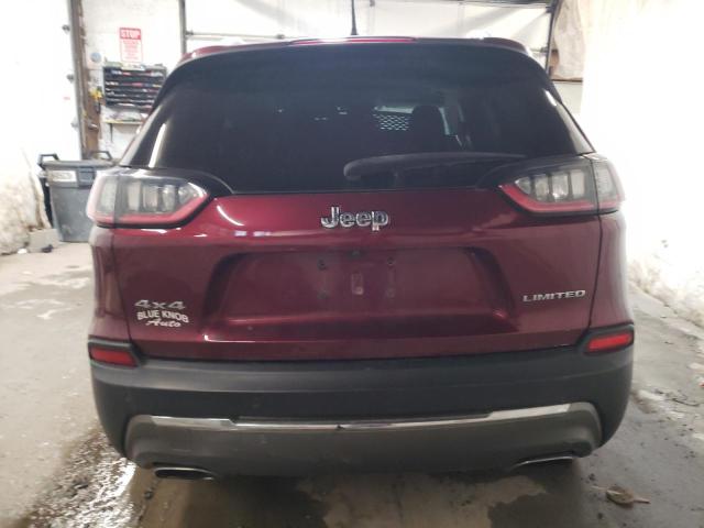 1C4PJMDN8KD179621 - 2019 JEEP CHEROKEE LIMITED MAROON photo 6