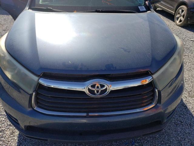 5TDZARFH3FS012624 - 2015 TOYOTA HIGHLANDER LE BLUE photo 12