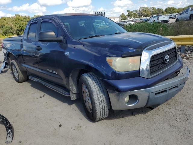 5TBRT54137S450837 - 2007 TOYOTA TUNDRA DOUBLE CAB SR5 BLUE photo 4