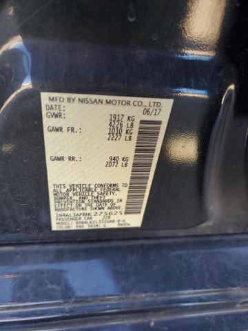 1N4AL3AP8HC275625 - 2017 NISSAN ALTIMA 2.5 BLUE photo 12