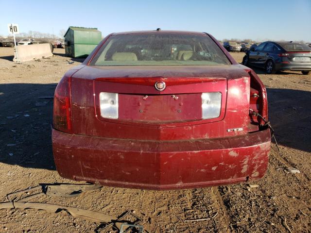 1G6DM57T060129807 - 2006 CADILLAC CTS RED photo 6