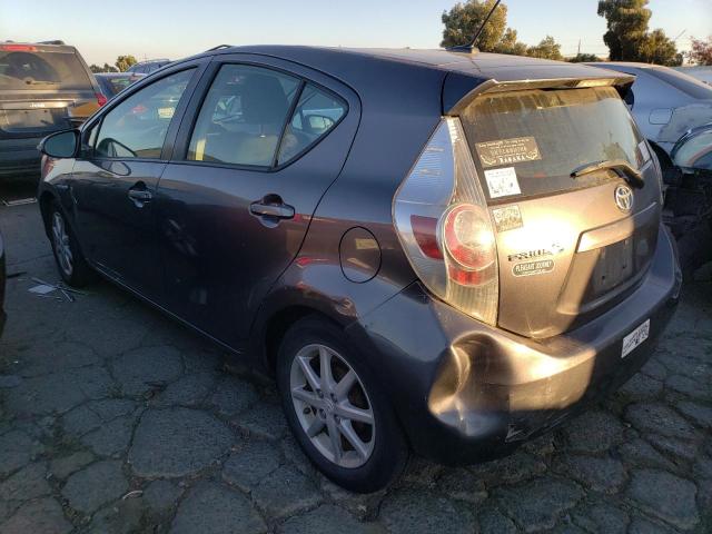 JTDKDTB39D1552358 - 2013 TOYOTA PRIUS C GRAY photo 2