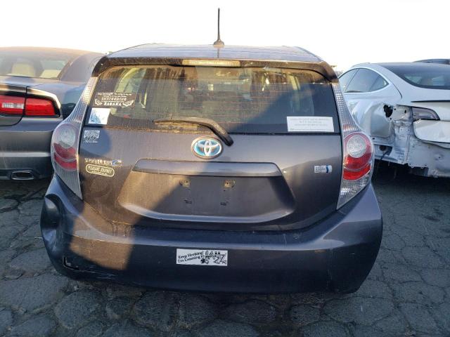 JTDKDTB39D1552358 - 2013 TOYOTA PRIUS C GRAY photo 6