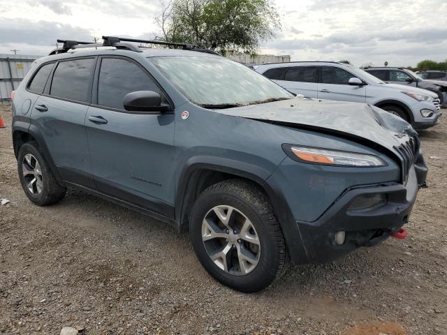 1C4PJMBS1FW529559 - 2015 JEEP CHEROKEE TRAILHAWK GRAY photo 4