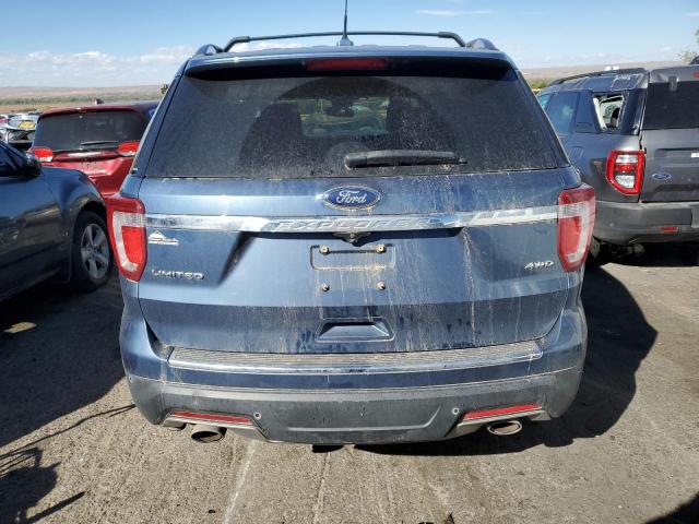 1FM5K8F84JGB18679 - 2018 FORD EXPLORER LIMITED BLUE photo 6