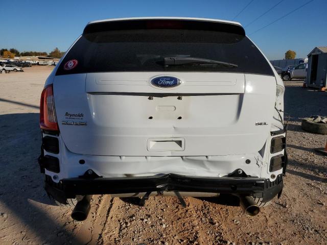 2FMDK3JC4EBB67629 - 2014 FORD EDGE SEL WHITE photo 6