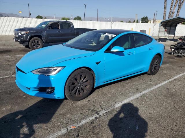 5YJSA1E21JF298146 - 2018 TESLA MODEL S ლურჯი ფოტო 1