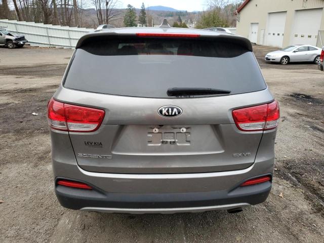 5XYPHDA56JG421774 - 2018 KIA SORENTO EX GRAY photo 6