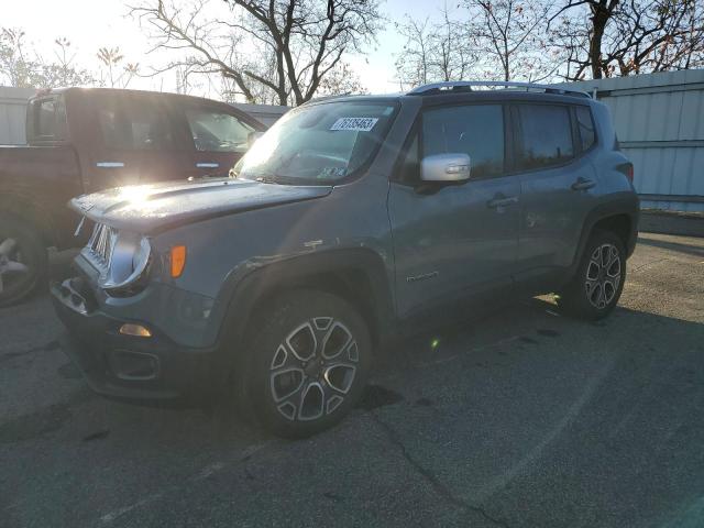 ZACCJBDB3JPH35567 - 2018 JEEP RENEGADE LIMITED GRAY photo 1