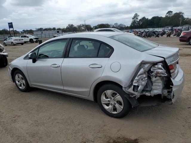 19XFB2F54FE047647 - 2015 HONDA CIVIC LX SILVER photo 2