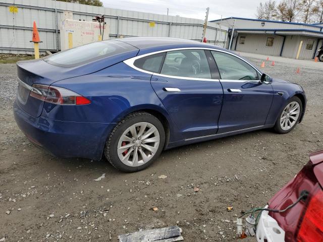 5YJSA1E40HF185722 - 2017 TESLA MODEL S 蓝色 照片 3