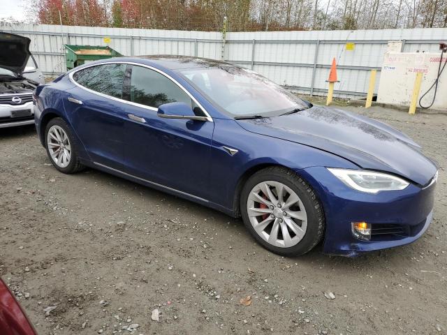 5YJSA1E40HF185722 - 2017 TESLA MODEL S 蓝色 照片 4
