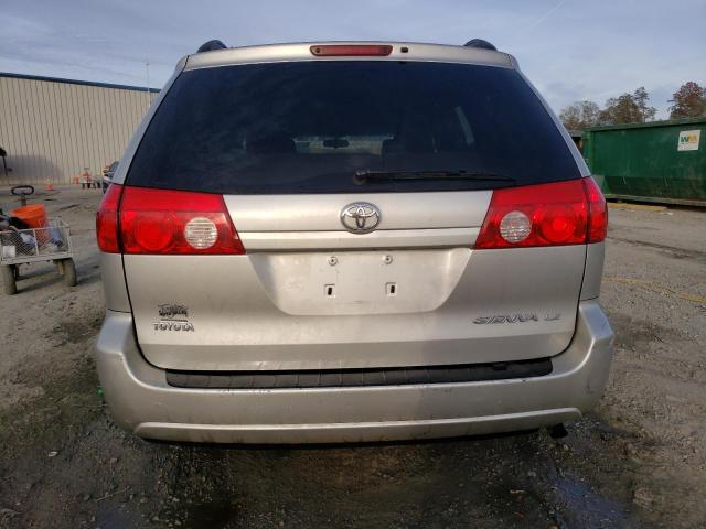 5TDZK23C79S232527 - 2009 TOYOTA SIENNA CE SILVER photo 6