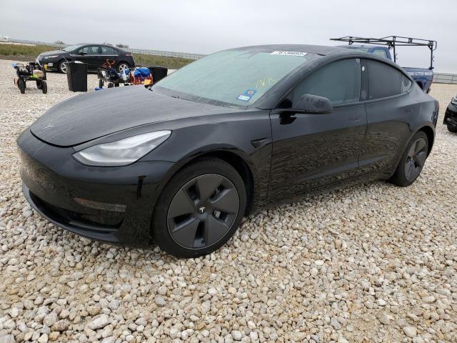 5YJ3E1EA3MF858639 - 2021 TESLA MODEL 3 BLACK photo 1