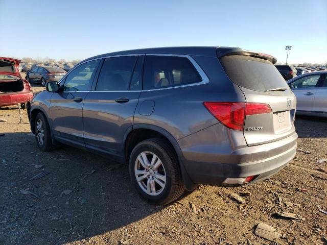 5FNYF6H17GB028200 - 2016 HONDA PILOT LX GRAY photo 2