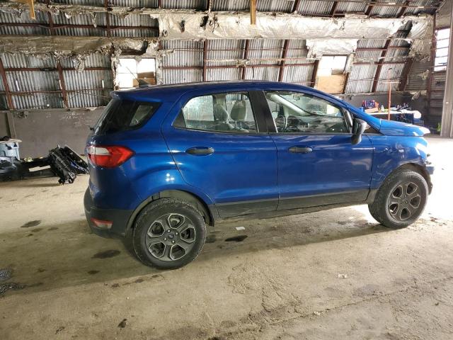 MAJ6S3FL4LC321538 - 2020 FORD ECOSPORT S BLUE photo 3