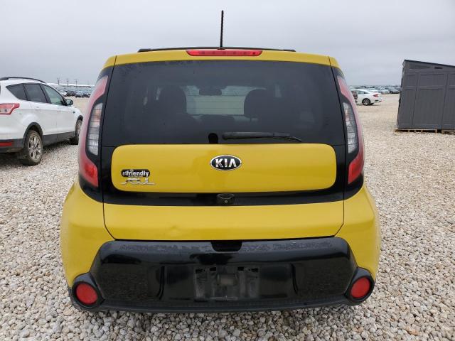 KNDJP3A54G7252329 - 2016 KIA SOUL + YELLOW photo 6