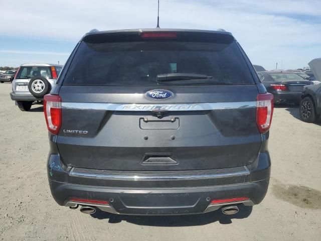 1FM5K7F82JGA37822 - 2018 FORD EXPLORER LIMITED GRAY photo 6