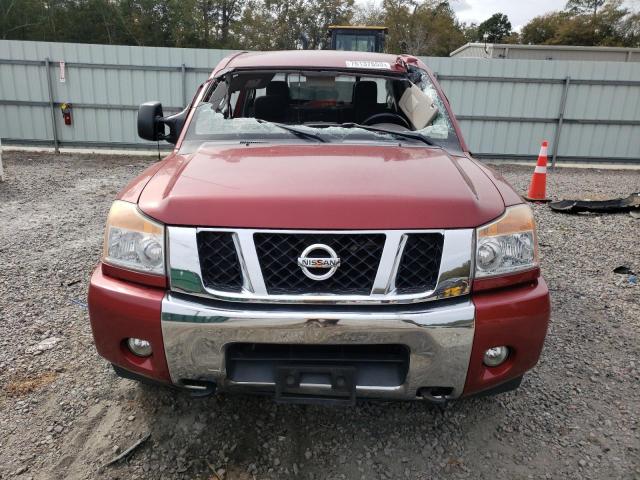 1N6BA0ED1EN518580 - 2014 NISSAN TITAN S RED photo 5