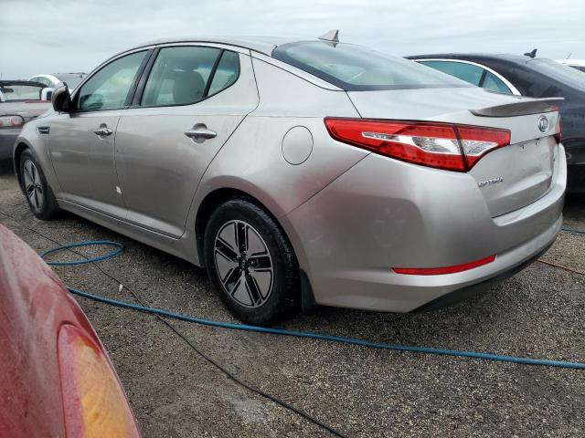 KNAGM4AD6C5010645 - 2012 KIA OPTIMA HYBRID SILVER photo 2