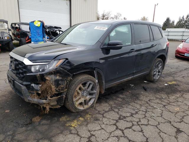 5FNYF8H55NB022794 - 2022 HONDA PASSPORT EXL შავი ფოტო 1