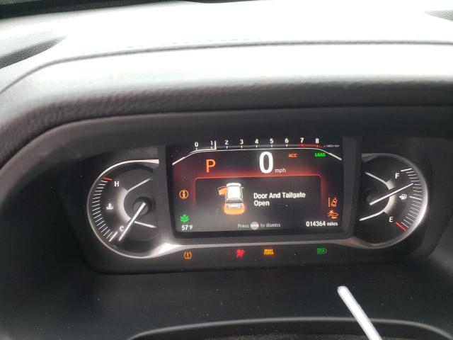 5FNYF8H55NB022794 - 2022 HONDA PASSPORT EXL შავი ფოტო 9