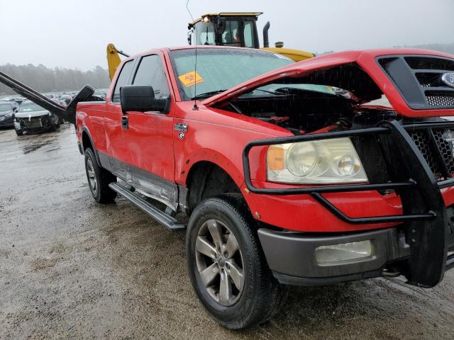 1FTPX14515NB72179 - 2005 FORD F150 RED photo 4