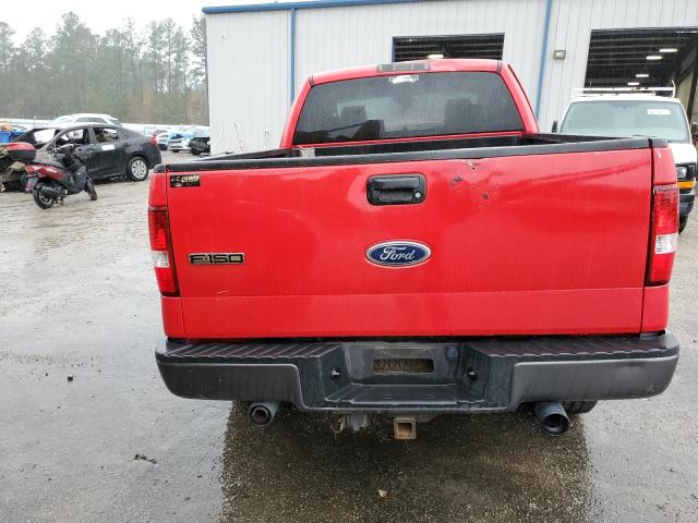 1FTPX14515NB72179 - 2005 FORD F150 RED photo 6