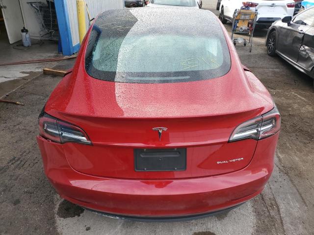 5YJ3E1EBXNF288052 - 2022 TESLA MODEL 3 RED photo 6