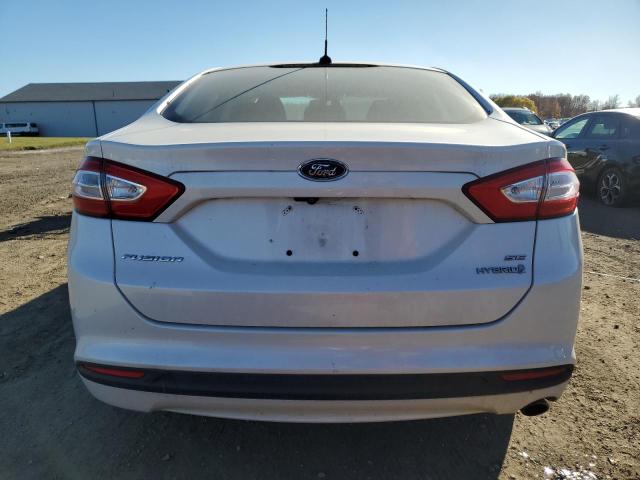 3FA6P0LUXDR320278 - 2013 FORD FUSION SE HYBRID WHITE photo 6