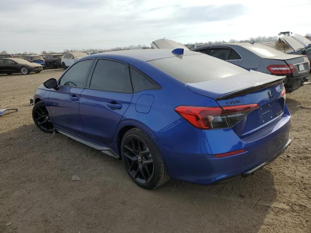 2HGFE2F59NH605522 - 2022 HONDA CIVIC SPORT BLUE photo 2