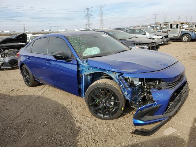 2HGFE2F59NH605522 - 2022 HONDA CIVIC SPORT BLUE photo 4