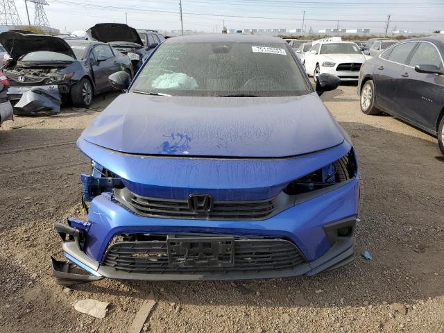 2HGFE2F59NH605522 - 2022 HONDA CIVIC SPORT BLUE photo 5
