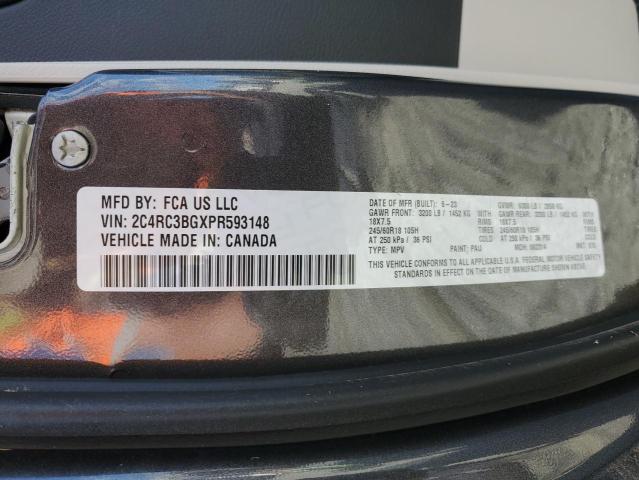 2C4RC3BGXPR593148 - 2023 CHRYSLER PACIFICA TOURING L GRAY photo 14