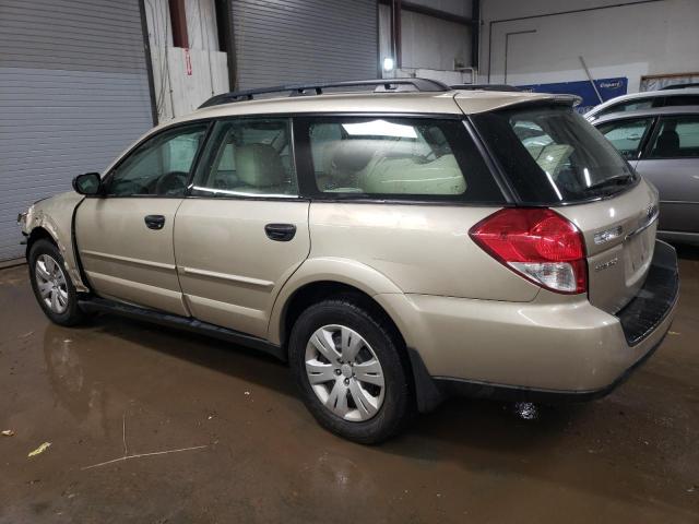 4S4BP60C987329313 - 2008 SUBARU OUTBACK GOLD photo 2