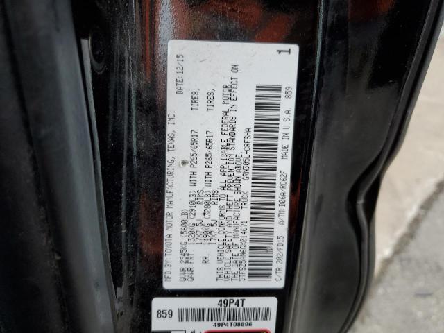 5TFSZ5AN6GX014671 - 2016 TOYOTA TACOMA ACCESS CAB შავი ფოტო 12